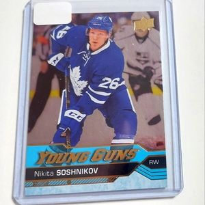 Nikita Soshnikov Upper Deck Young Guns Silver Foil #484 Rookie Maple Leafs